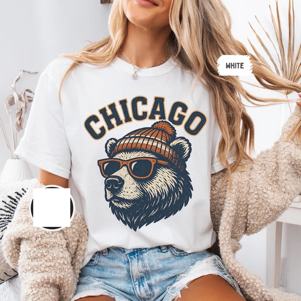 Chicago Football White T-shirt Unisex Tee